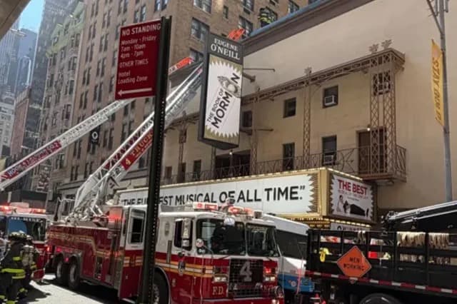 Fire shuts Book of Mormon.